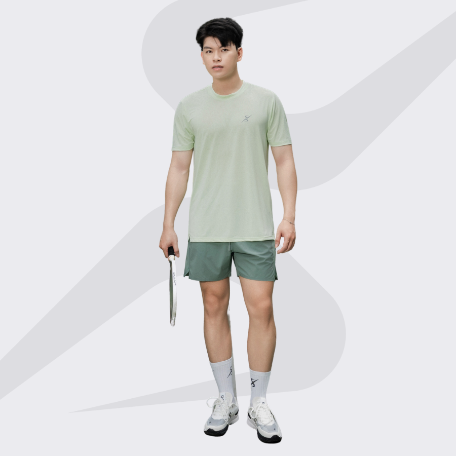 Quần short thể thao nam VeliX Active Daily Shorts Seamless Green